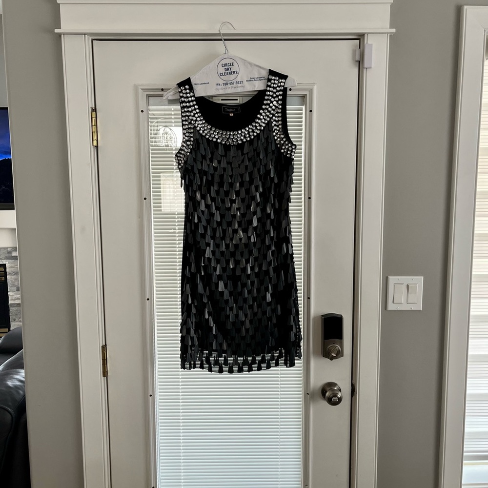 Fun black evening party dress!